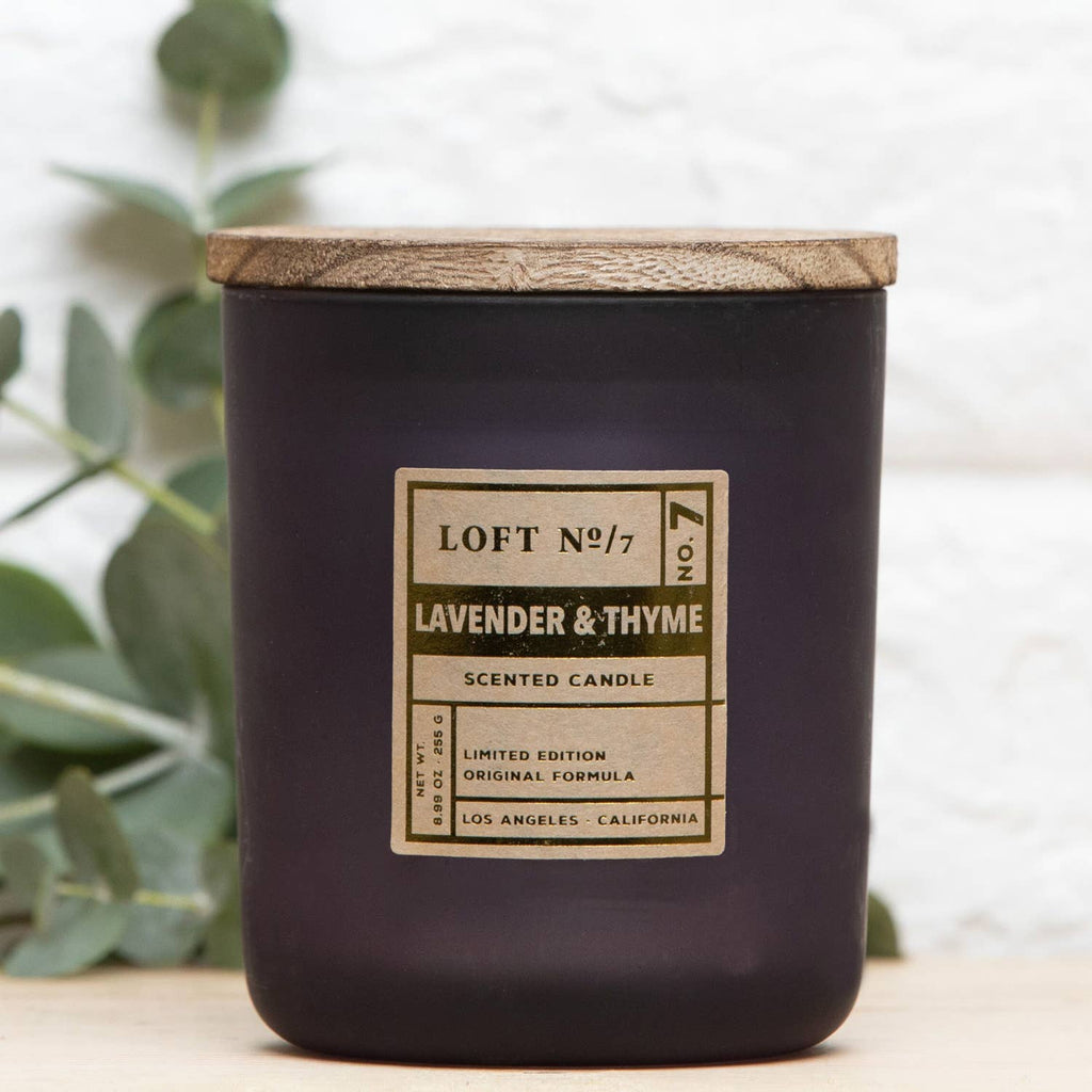 Lavender & Thyme Scented Candle