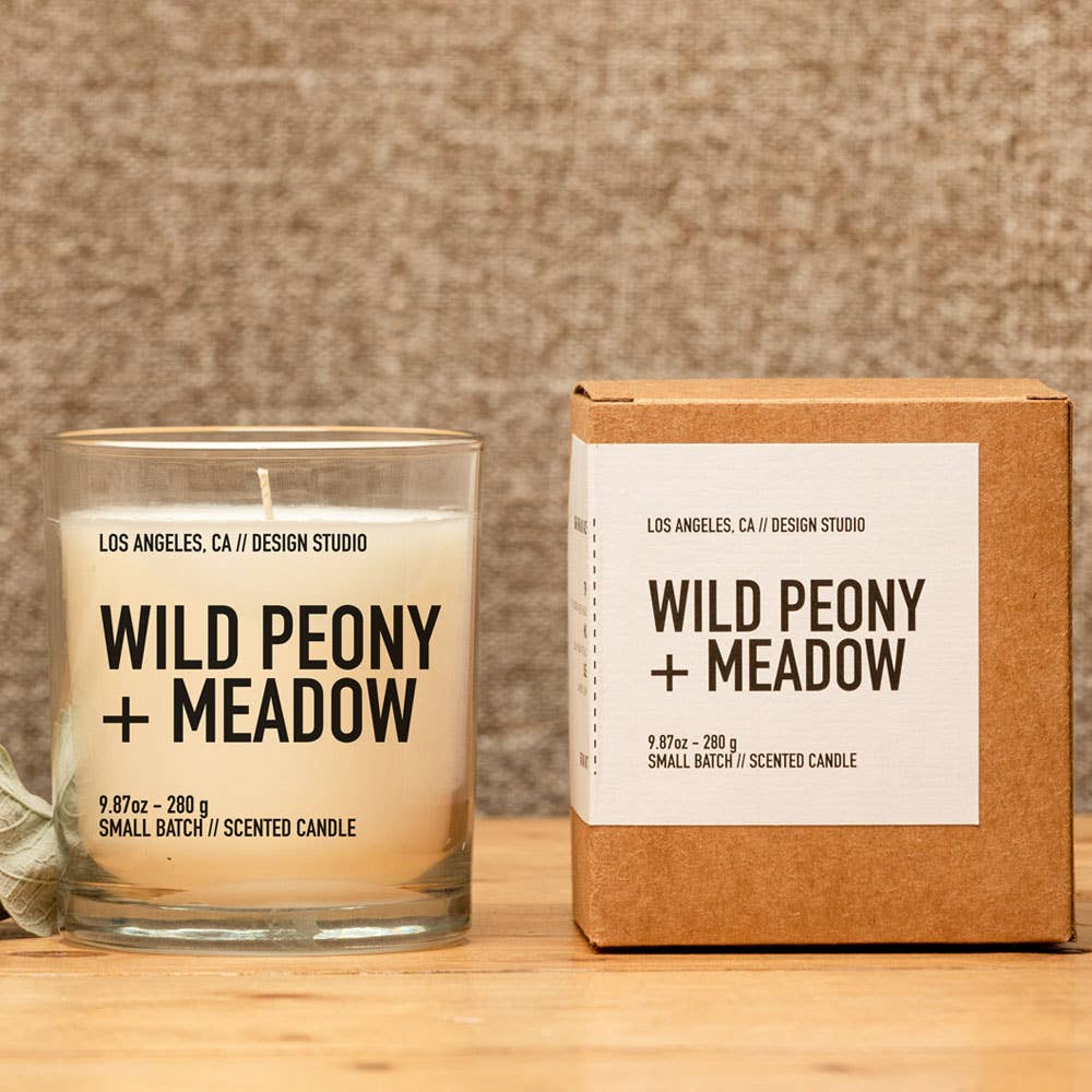 9.87 oz Wild Peony & Meadow Boxed Candle