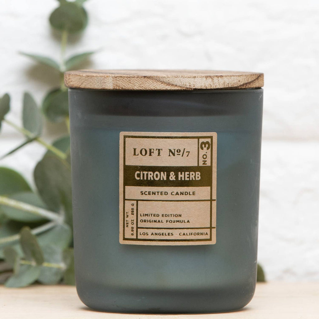 Citron & Herb Scented Candle