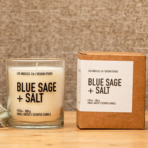 9.87 oz Blue Sage & Salt Boxed Candle