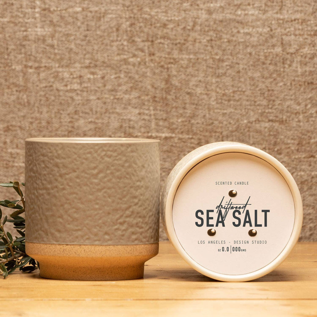 24 oz Driftwood Sea Salt 3-Wick Candle
