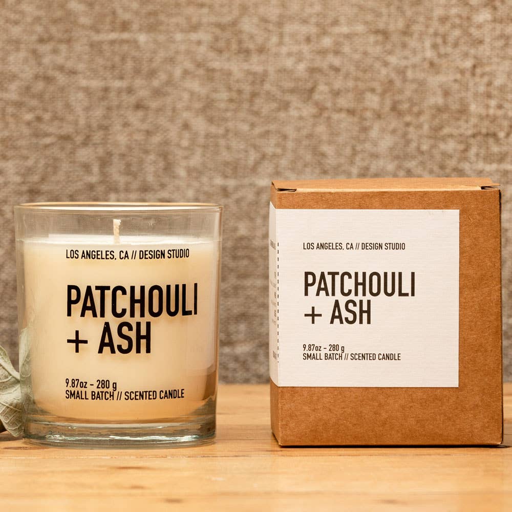 9.87 oz Patchouli & Ash Boxed Candle