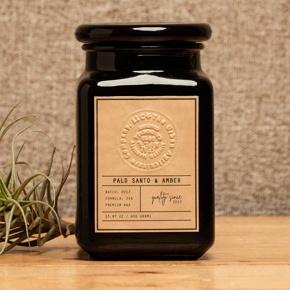 15.87 oz Palo Santo & Amber Scented Candle